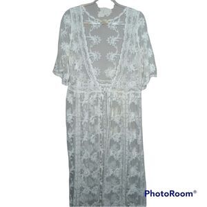 entro White Lace Duster Komono